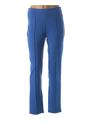 Pantalon droit stretch taille normale bleu QUATTRO femme