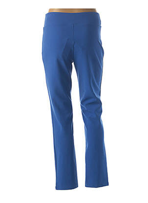 Pantalon droit stretch taille normale bleu QUATTRO femme
