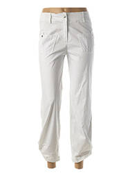Pantalon 7/8 stretch taille normale blanc QUATTRO femme