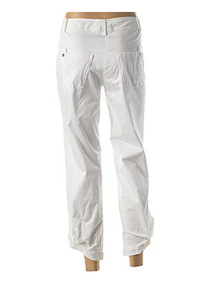 Pantalon 7/8 stretch taille normale blanc QUATTRO femme