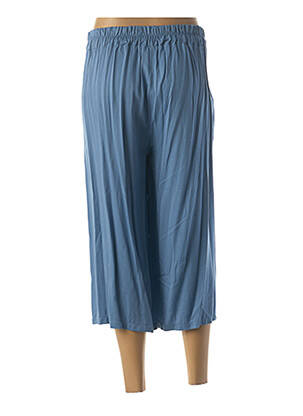 Pantacourt taille élastique bleu QUATTRO femme
