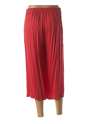 Pantacourt taille élastique rouge QUATTRO femme