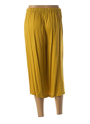 Pantacourt taille élastique jaune QUATTRO femme