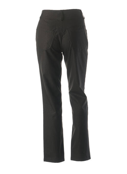 Pantalon droit taille haute taille haute noir QUATTRO femme