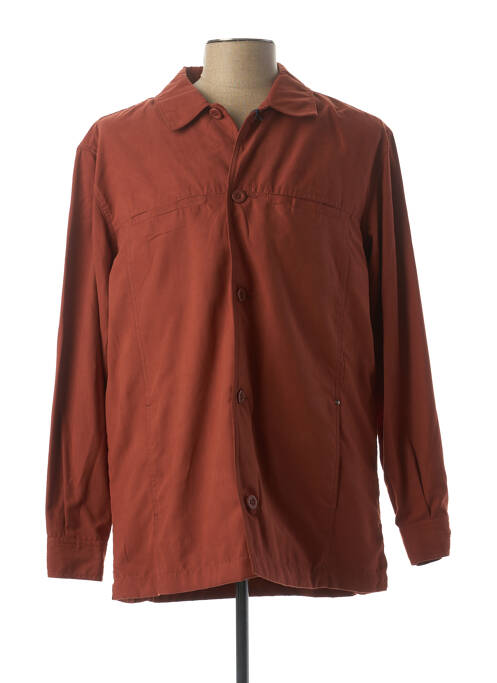 Veste casual fermeture boutonnée sur le devant marron PARTNER'S homme