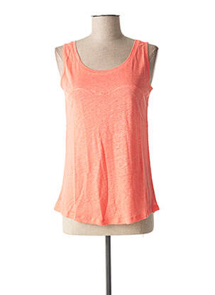 Débardeur coupe cintrée sans manche orange QUATTRO femme