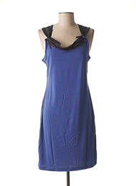 Robe courte sans manche sans manche bleu LO! LES FILLES femme