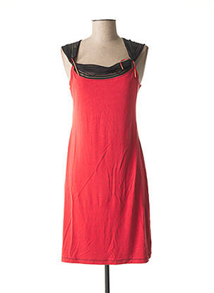 Robe courte sans manche sans manche rouge LO! LES FILLES femme