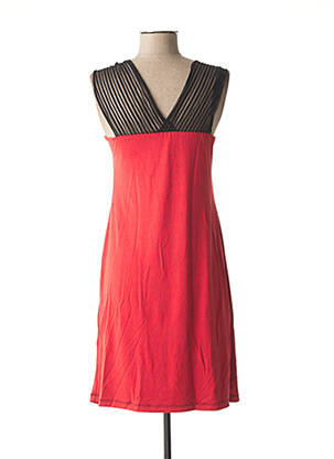 Robe courte sans manche sans manche rouge LO! LES FILLES femme