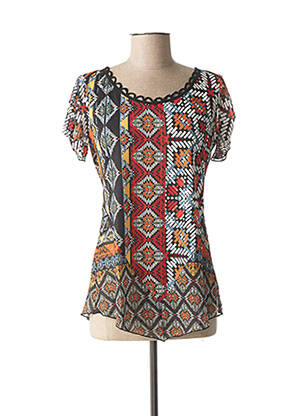 Top manches courtes manches courtes orange LO! LES FILLES femme