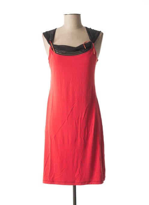 Robe courte sans manche sans manche rouge LO! LES FILLES femme