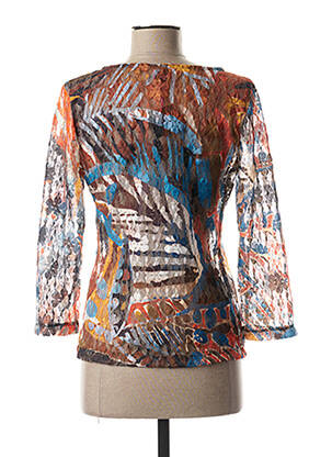 Gilet manches longues manches 3/4 orange LO! LES FILLES femme