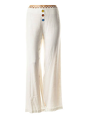 Pantalon droit blanc LO! LES FILLES pour femme