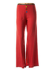 Pantalon droit rouge LO! LES FILLES pour femme seconde vue