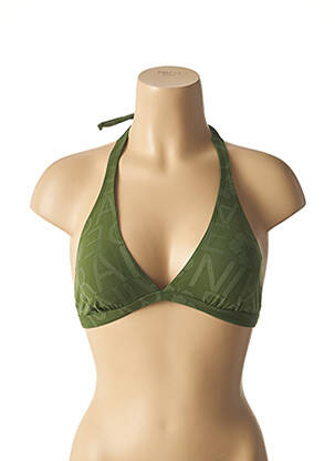 Haut de maillot de bain vert GRAIN DE SABLE pour femme