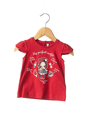 T-shirt rouge MAYORAL pour fille
