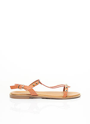Sandales/Nu pieds orange CHICMUSE pour femme