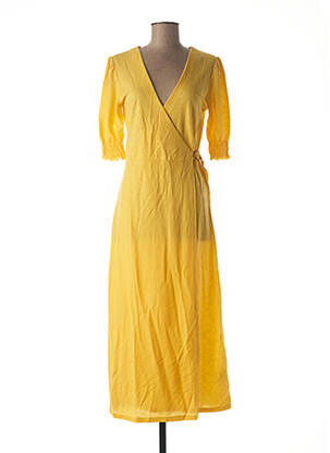 Robe mi-longue jaune TIFFOSI pour femme