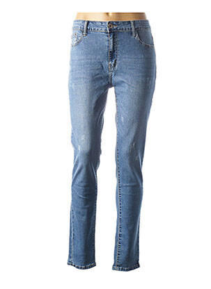 Jeans coupe slim bleu B.S JEANS pour femme