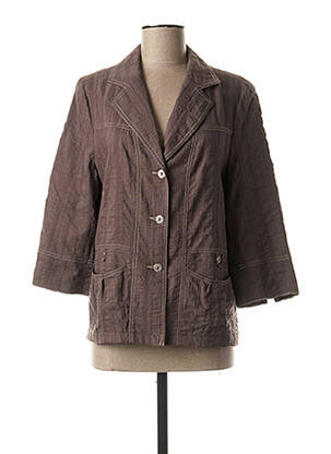 Blazer poches marron FRANCE RIVOIRE femme