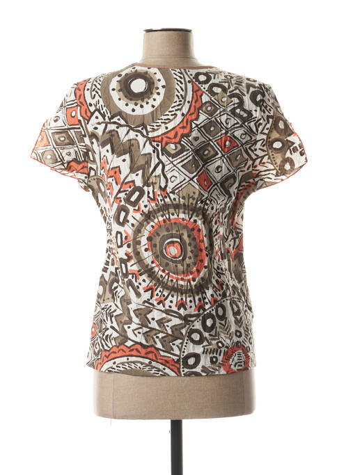 Top manches courtes manches courtes marron FRANCE RIVOIRE femme