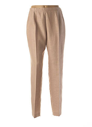 Pantalon droit taille normale taille normale beige FRANCE RIVOIRE femme
