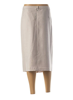 Jupe mi-longue gris FRANCE RIVOIRE femme