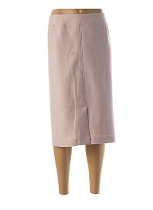 Jupe mi-longue rose GUY DUBOUIS femme