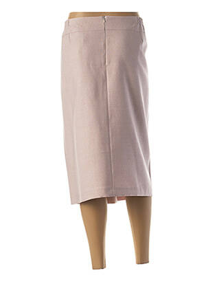 Jupe mi-longue rose GUY DUBOUIS femme