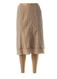 Jupe mi-longue beige FRANCE RIVOIRE femme