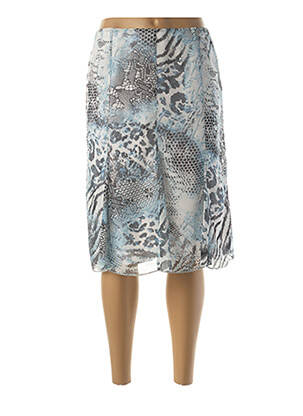 Jupe mi-longue bleu FRANCE RIVOIRE femme