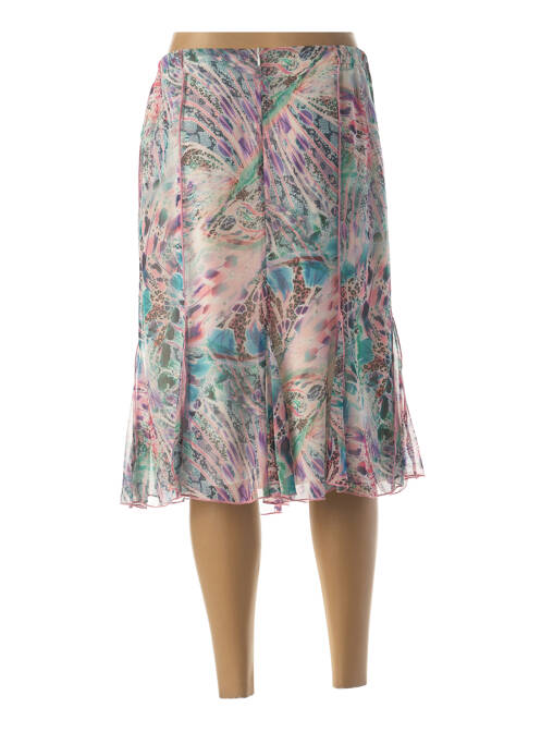 Jupe mi-longue vert FRANCE RIVOIRE femme