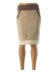 Jupe mi-longue stretch beige MERI & ESCA femme