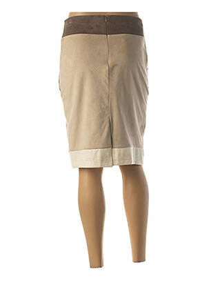 Jupe mi-longue stretch beige MERI & ESCA femme