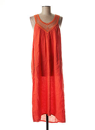 Robe longue orange HARTFORD pour femme
