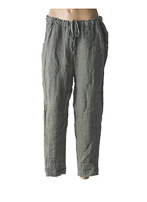Pantalon 7/8 vert BY COCO pour femme