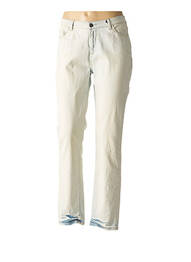 Jeans coupe droite broderie rivets taille normale bleu FRIDAY femme