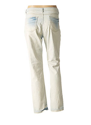 Jeans coupe droite broderie rivets taille normale bleu FRIDAY femme