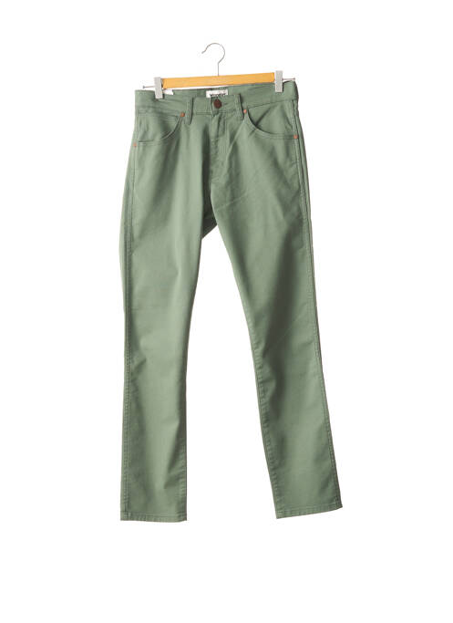 Pantalon slim vert WRANGLER pour homme