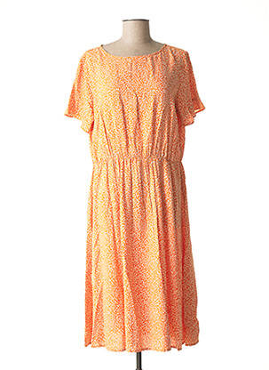Robe mi-longue orange FRANSA pour femme
