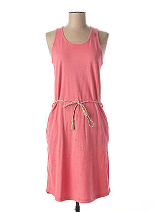 Robe mi-longue rose RAGWEAR pour femme