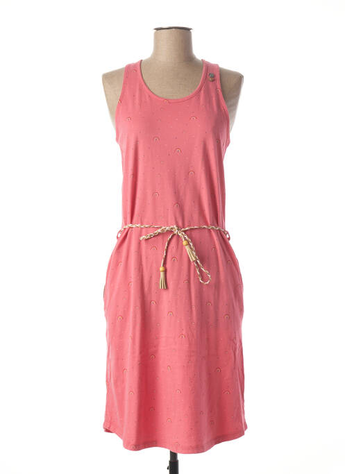 Robe mi-longue rose RAGWEAR pour femme
