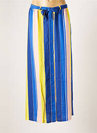 Jupe longue tissage crêpe bleu FROY & DIND femme