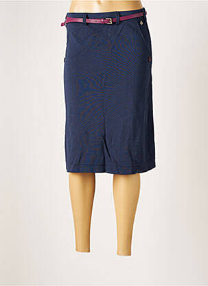Jupe mi-longue coupe droite bleu 4FUNKY FLAVOURS femme
