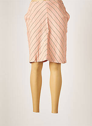 Jupe mi-longue taille haute rose 4 FUNKY FLAVOURS femme
