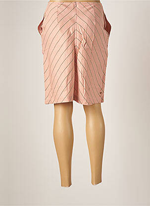 Jupe mi-longue taille haute rose 4 FUNKY FLAVOURS femme