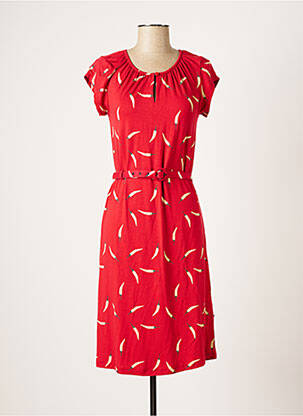 Robe mi-longue rouge FROY & DIND pour femme