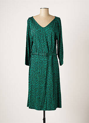 Robe mi-longue vert FROY & DIND pour femme