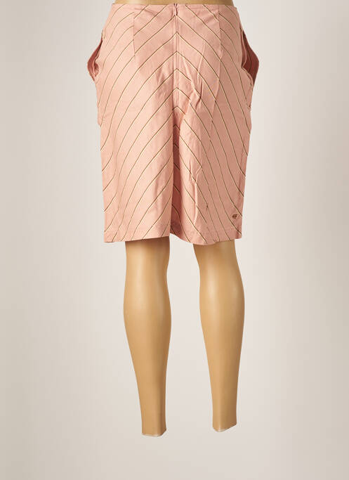 Jupe mi-longue taille haute rose 4 FUNKY FLAVOURS femme