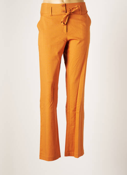 Pantalon droit orange ZILCH pour femme